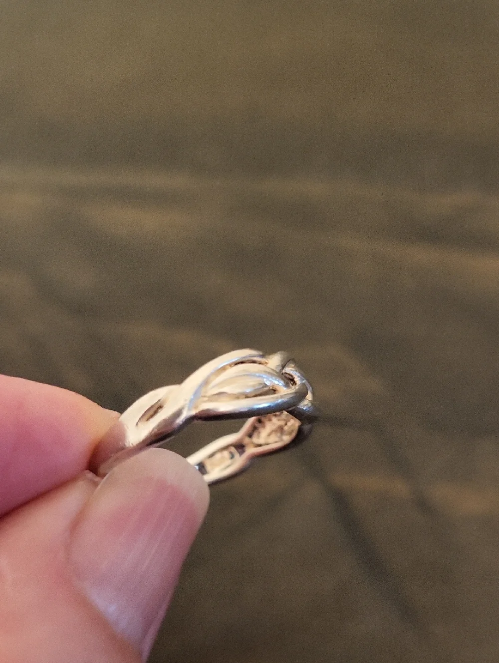 925 Silver Celtic Knot/Weave Ring